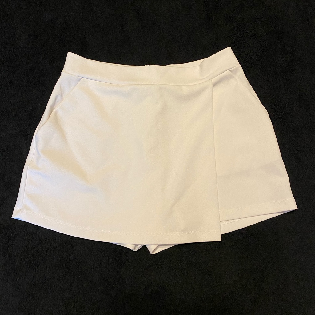 White Skirt Shorts